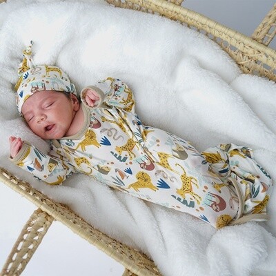 Bamboo Knotted Gown &amp; Hat