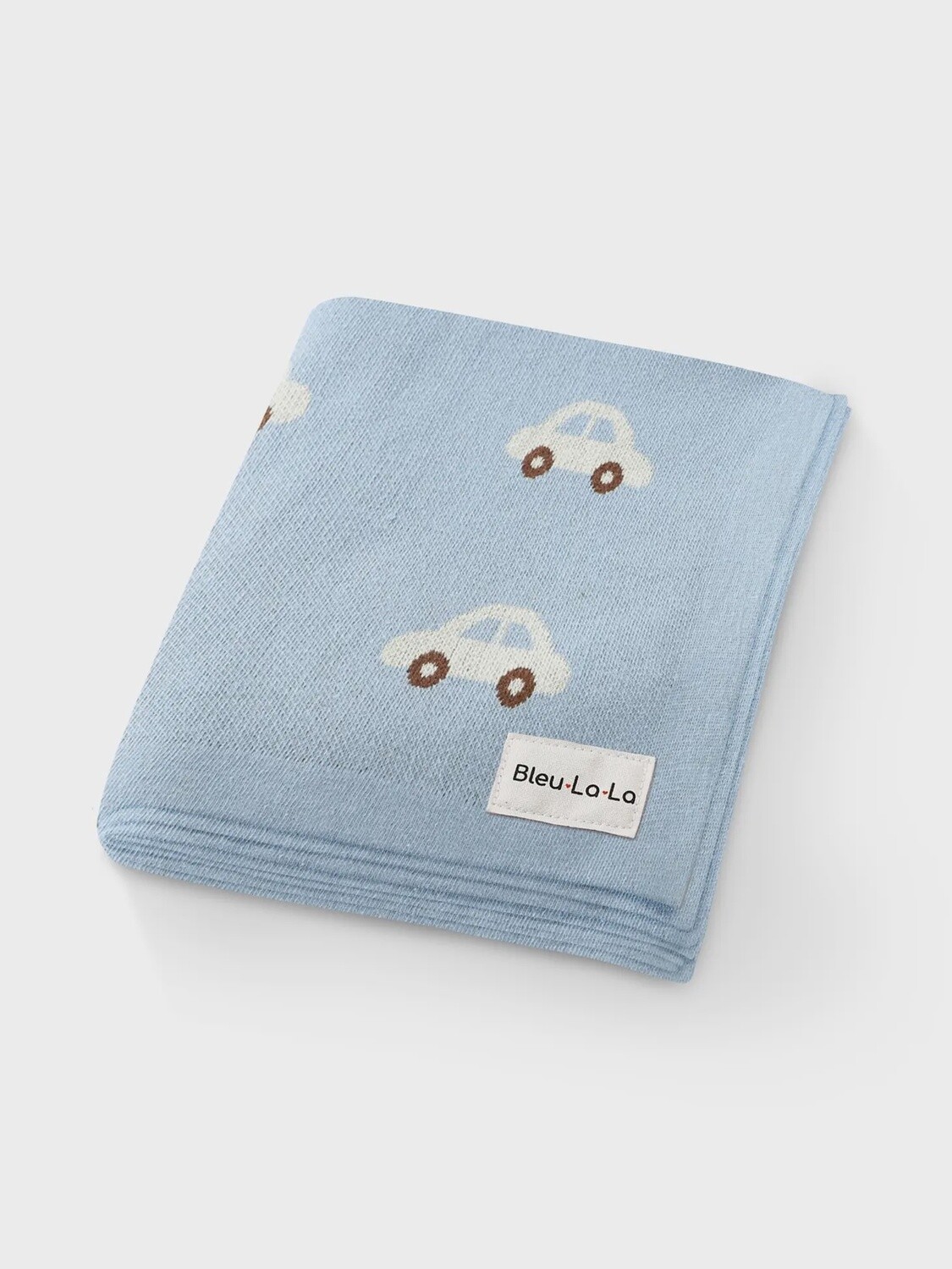 100% Luxury Cotton Swaddle Receiving Baby Blanket - Cars