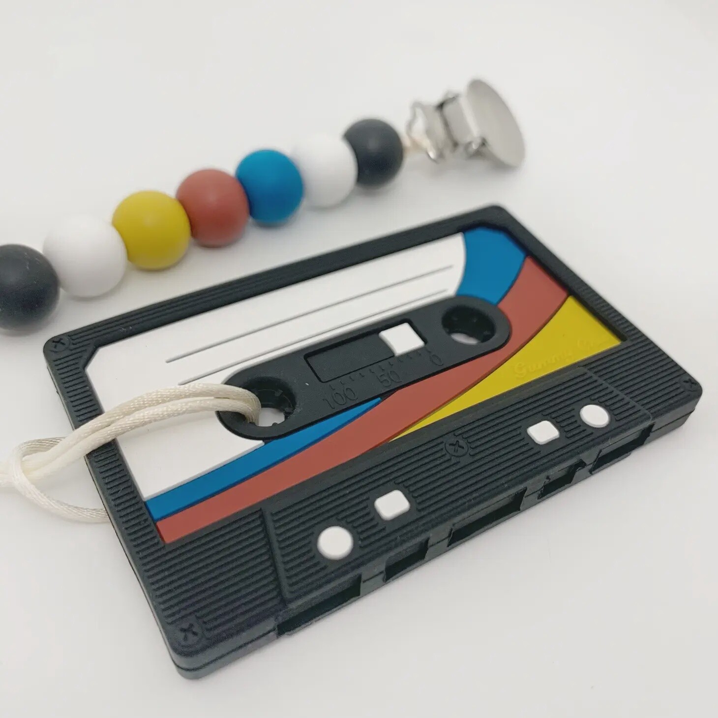 Cassette Tape Teether with Clip - Limited Edition