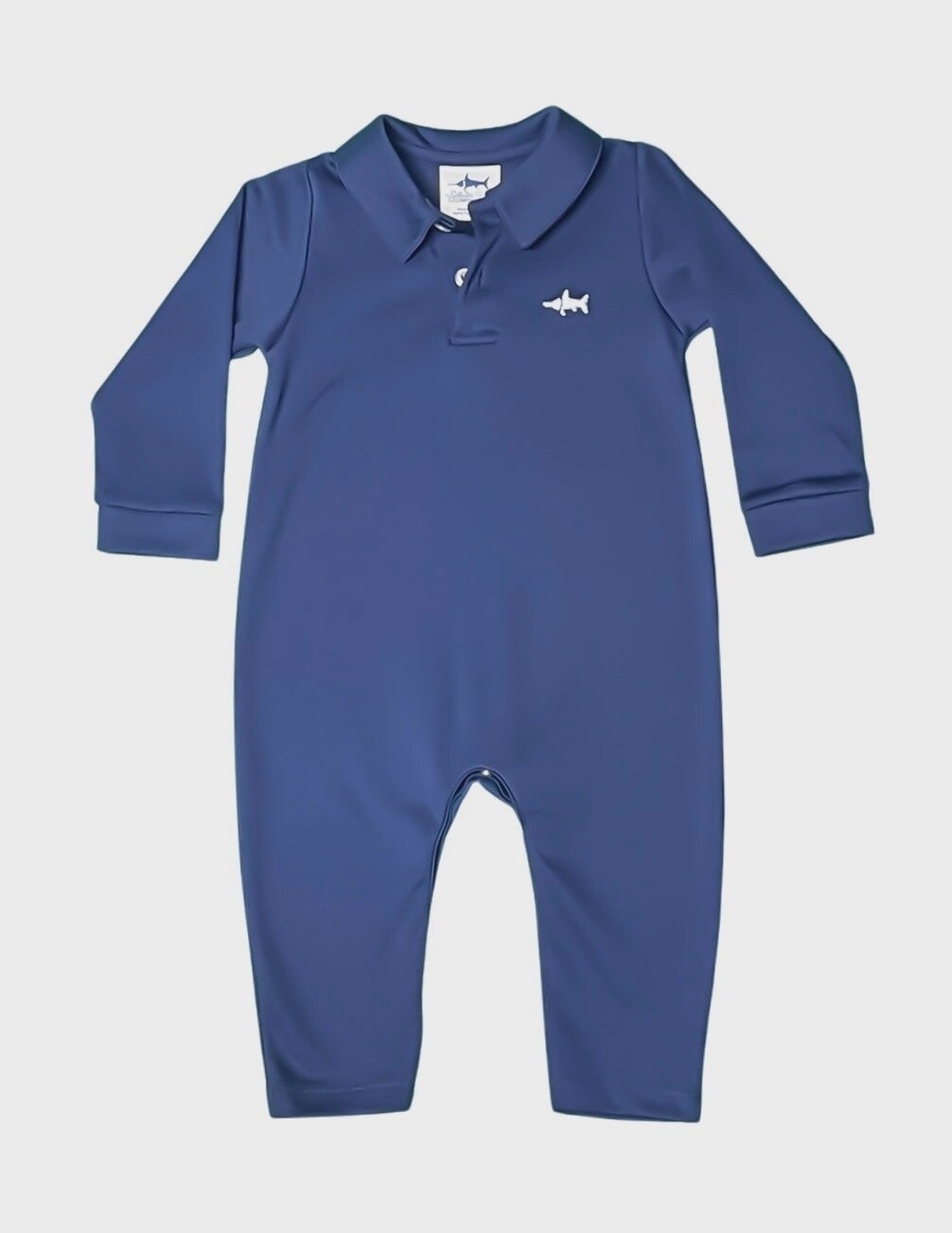 Sbc Signature Pima Polo Romper Navy