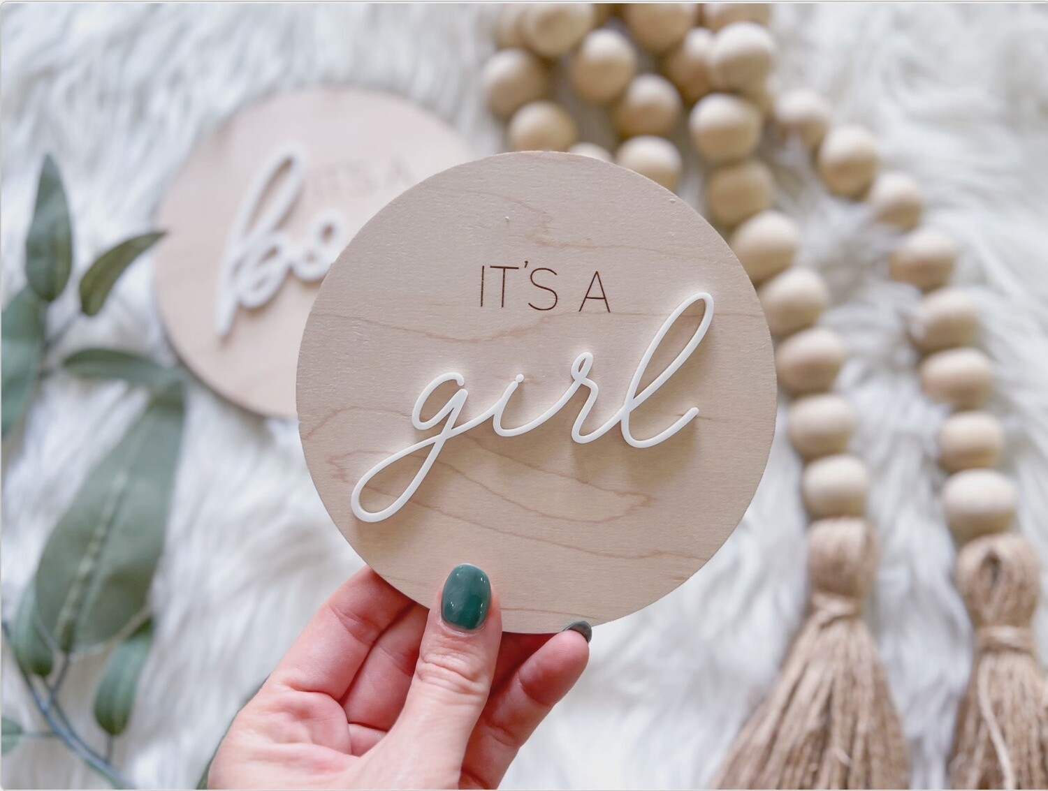 It’s A Girl 5” sign