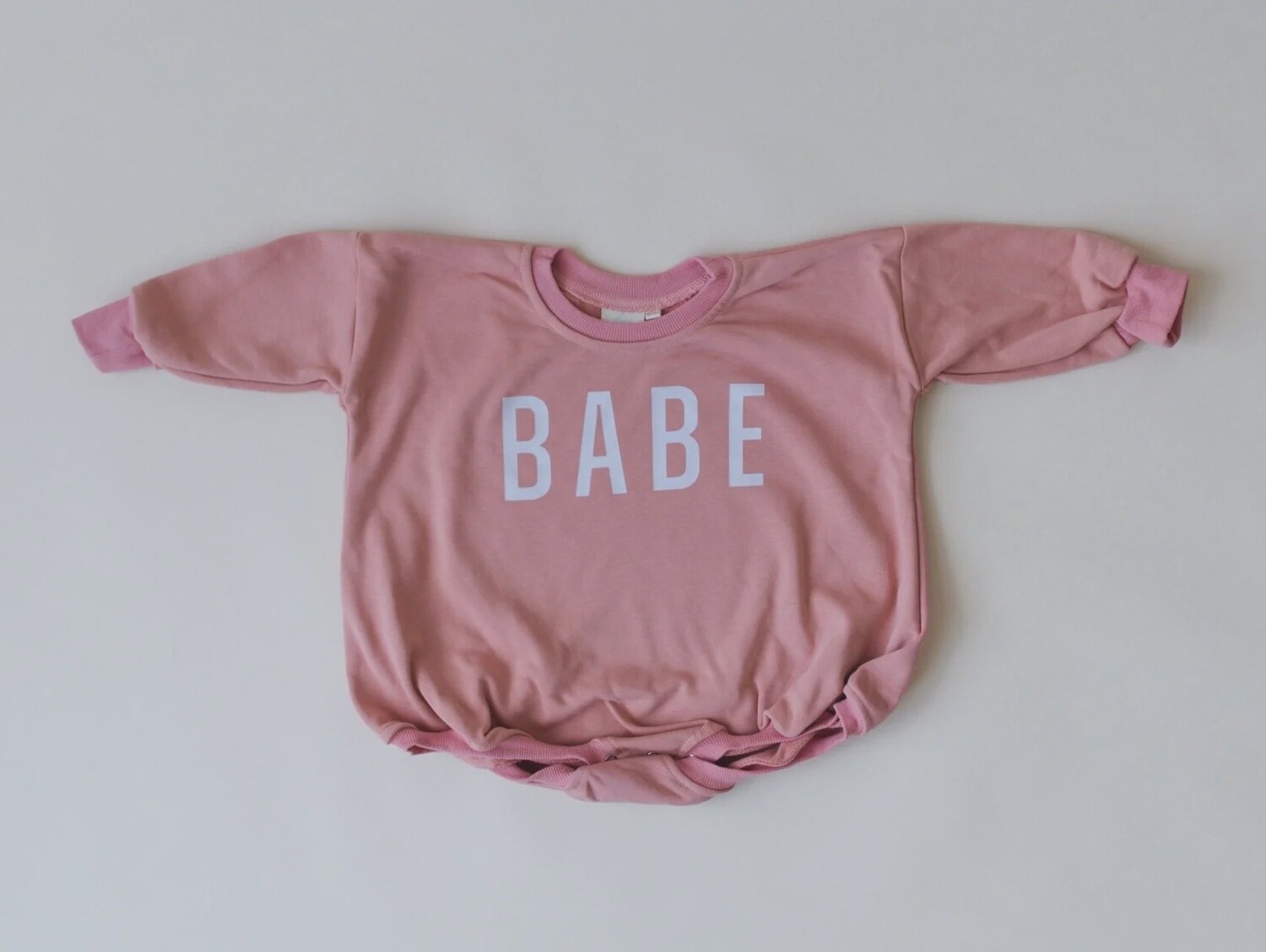 BABE Oversized Sweatshirt Romper