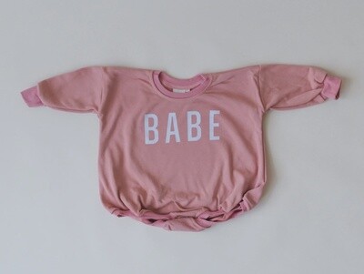BABE Oversized Sweatshirt Romper