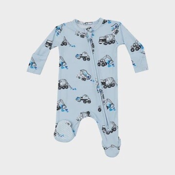 2 WAY ZIPPER FOOTIE - TRUCK LOAD OF LOVE