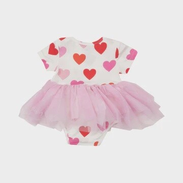 TWIRLY S/S TUTU BODYSUIT DRESS