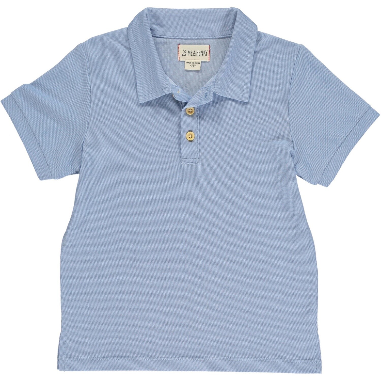Blue Pique Polo HB1264a