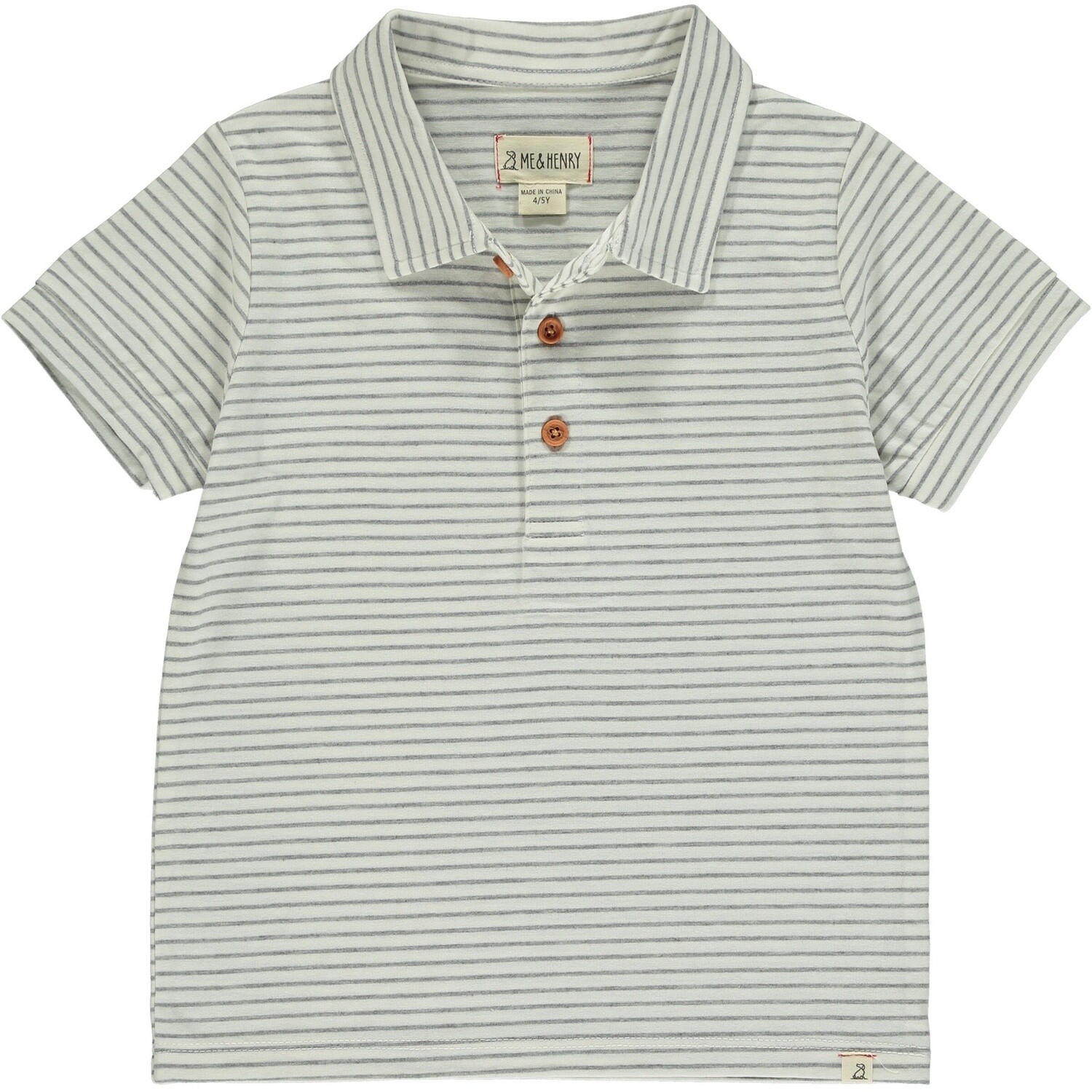 Grey/White Polo HB1252f