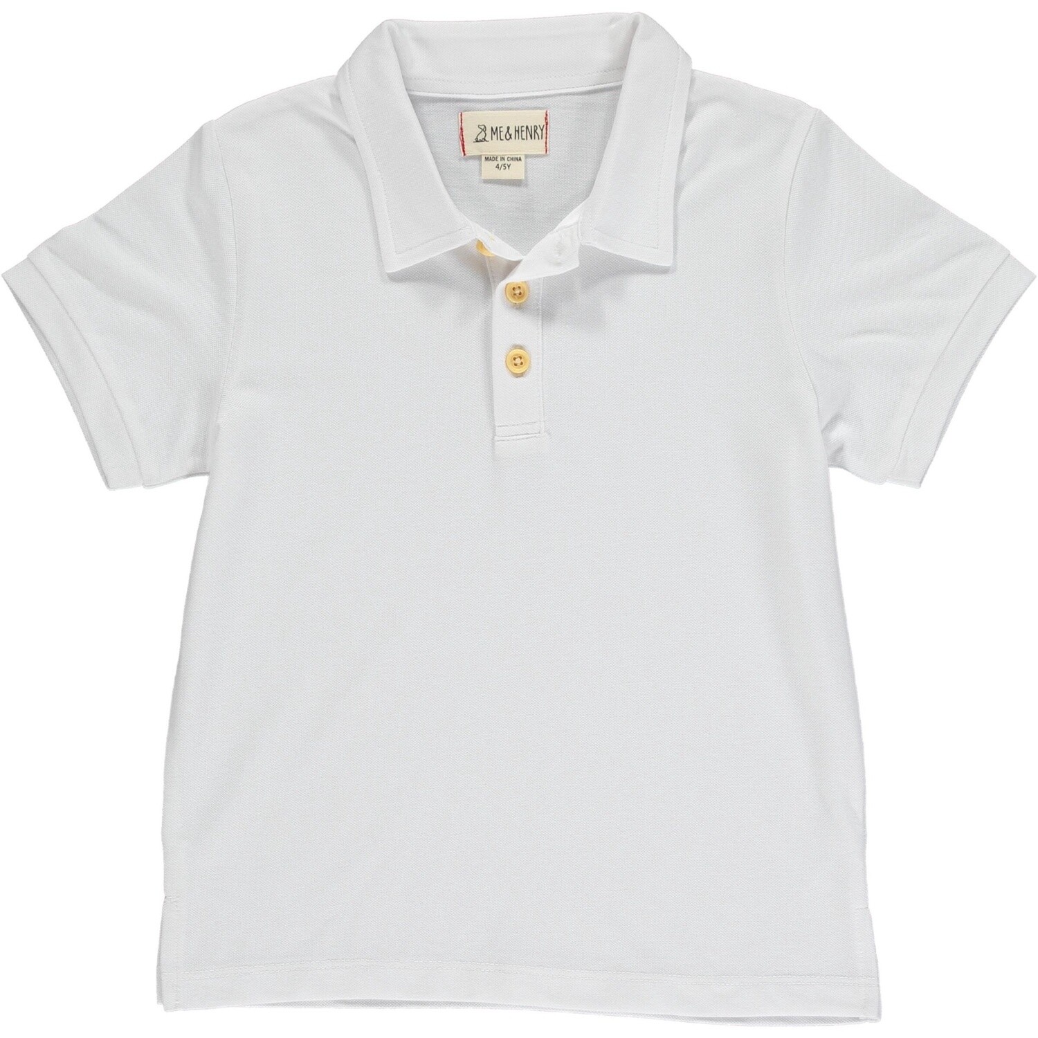 White Pique Polo HB1264e