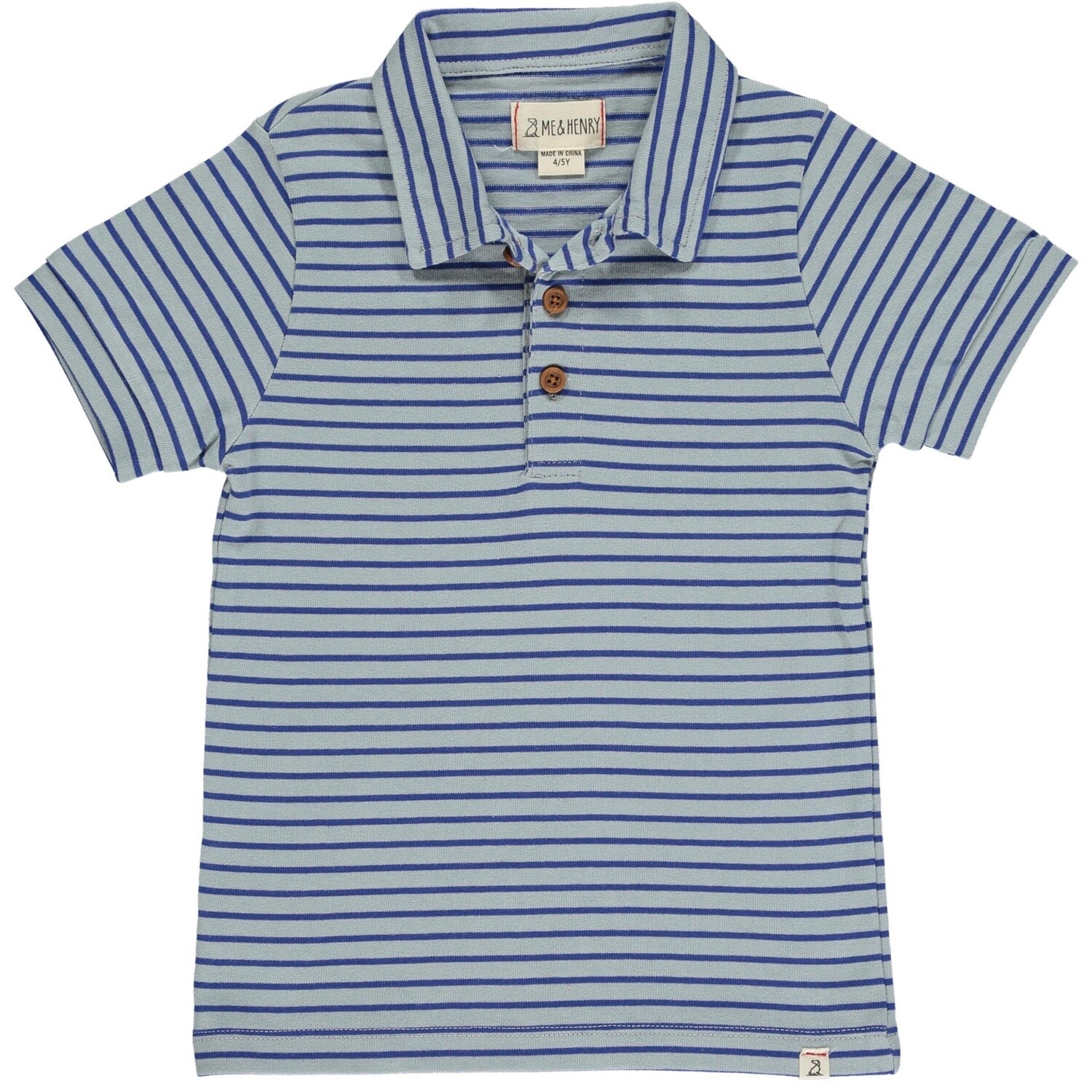 Royal/Blue Stripe Polo HB1251e