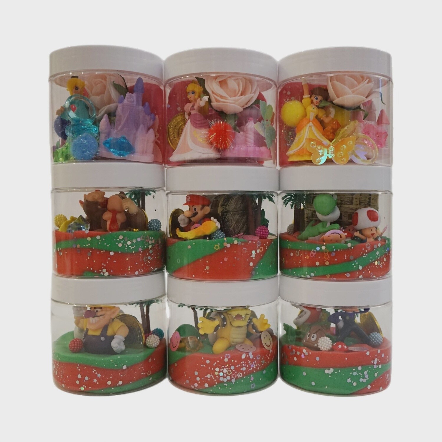 Super Mario Play Dough Jar
