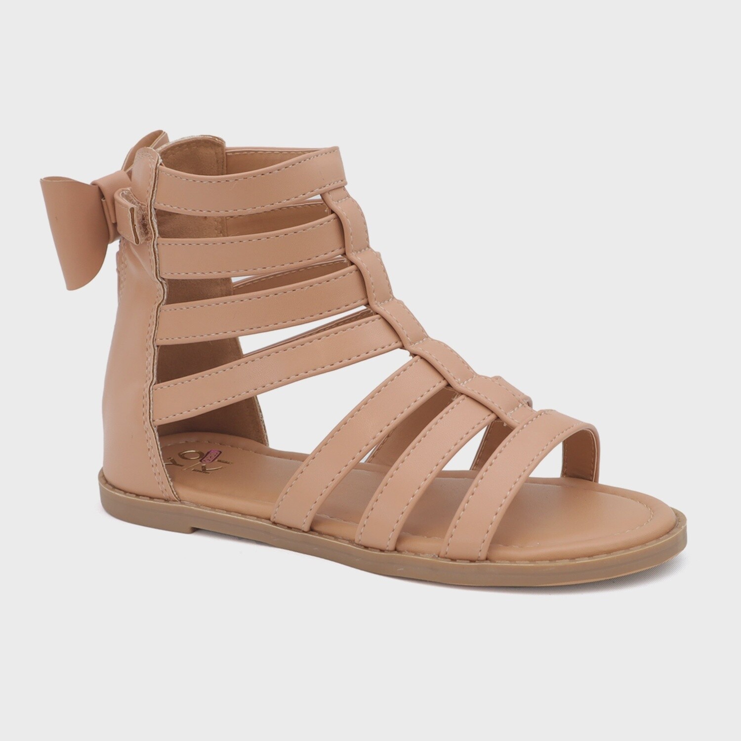 Yoki Girls CHANTAL- Mini Gladiator Sandals with Bow