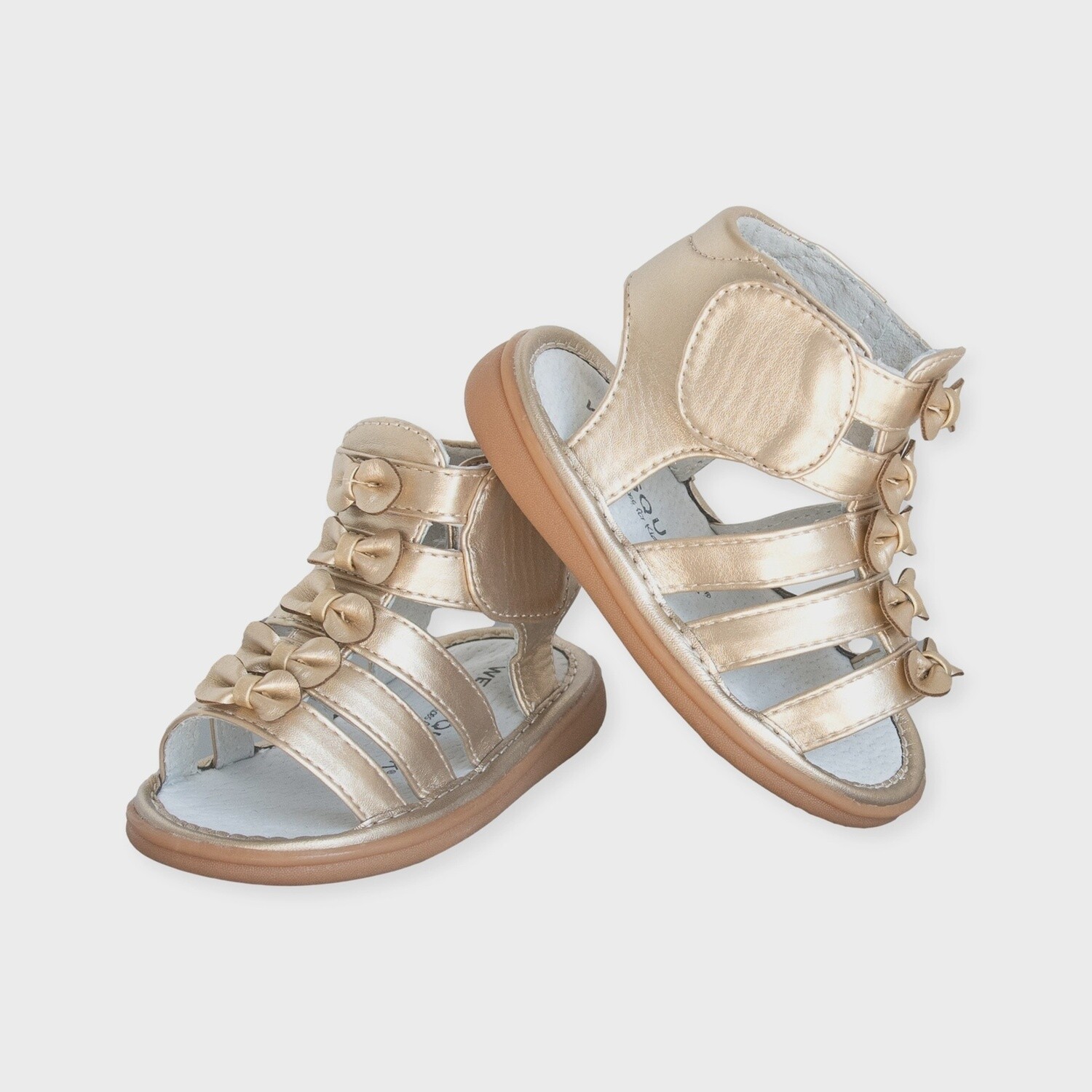 Athena Gold Squeak Sandal