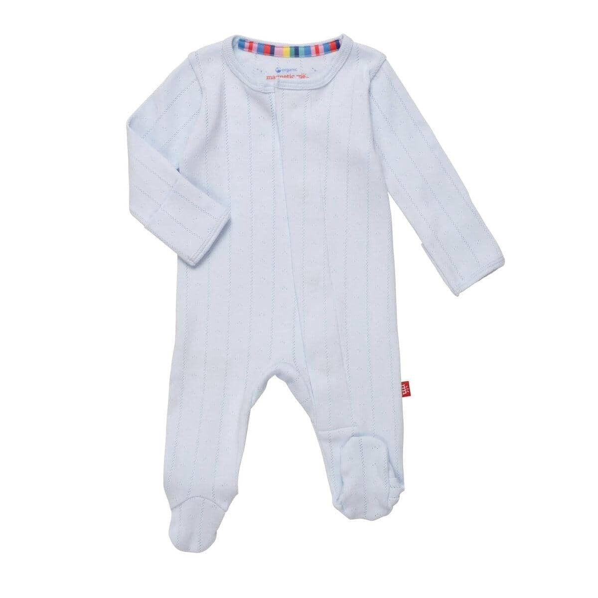 Love Lines Pink Pointelle Footie