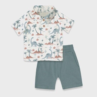 Baby Boy's Dino Isle Polo Bamboo Set