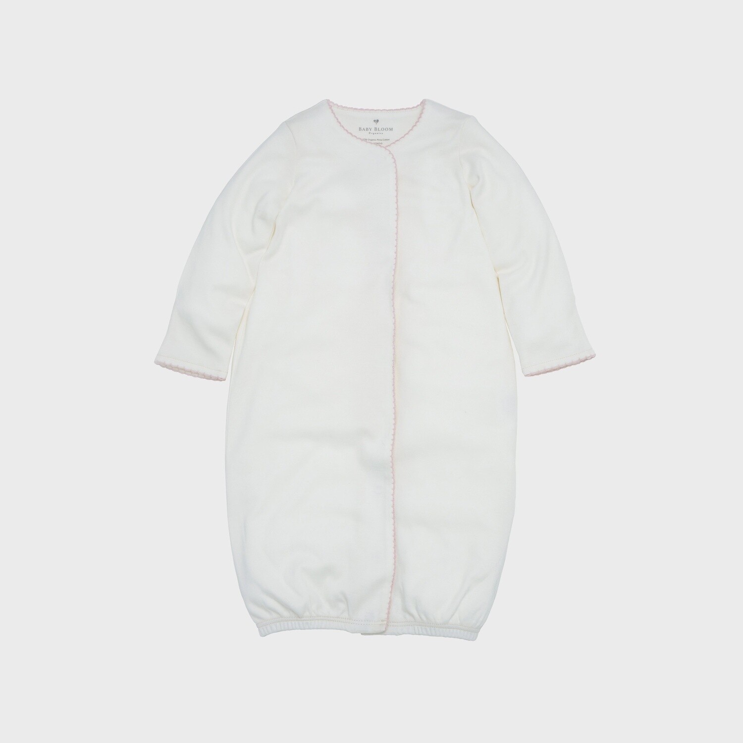 Organic Pima Gown Baby Rose