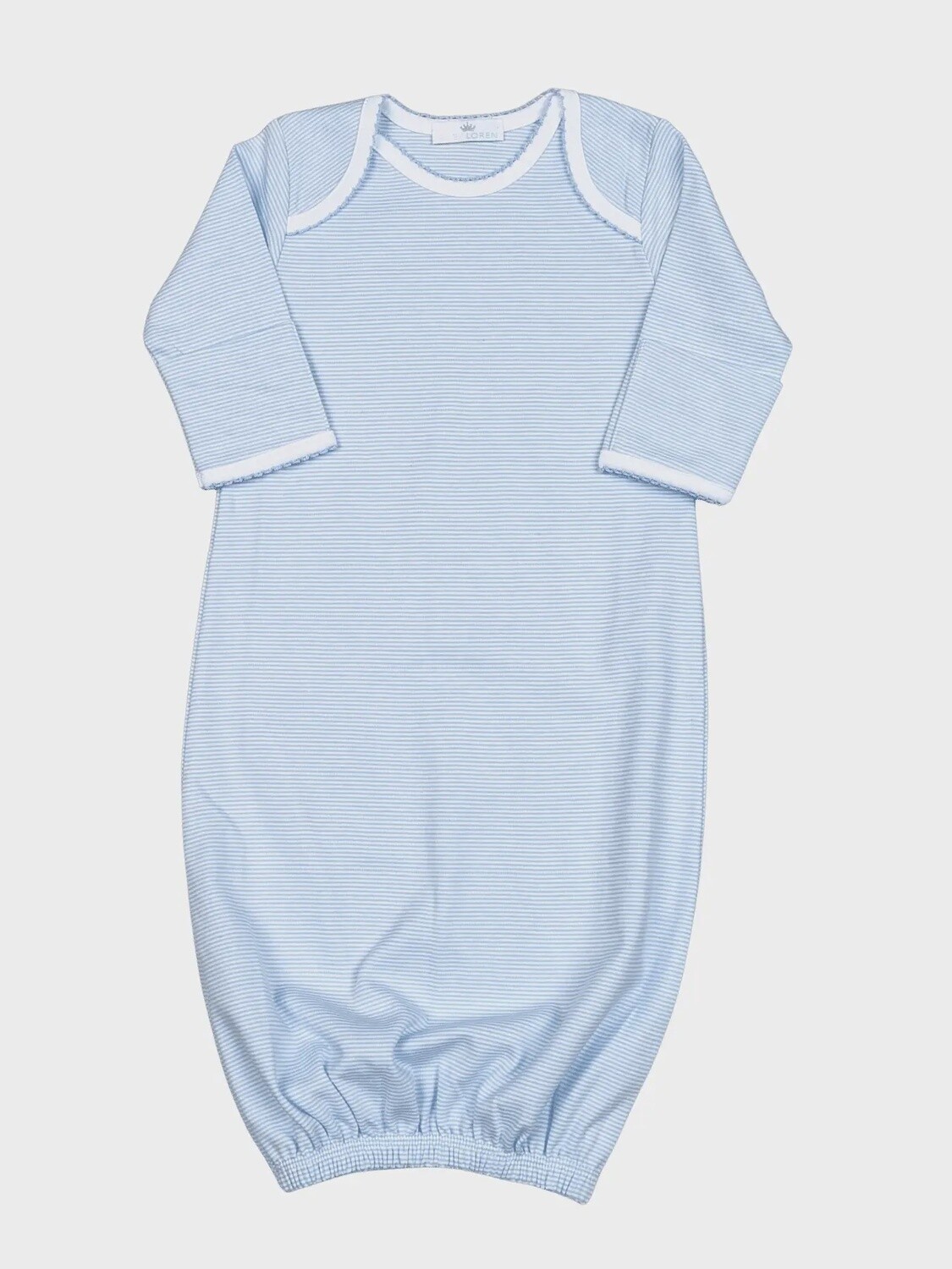 Blue Stripes Pima Gown