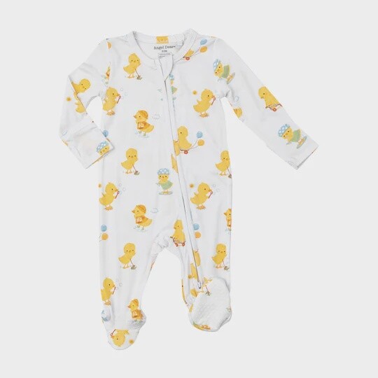 Vintage Ducklings 2 Way Zipper Footie