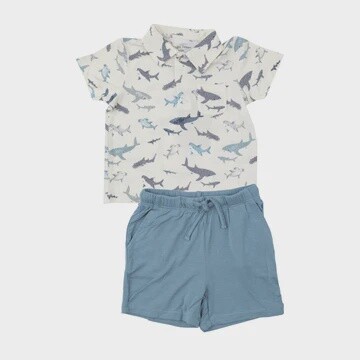 Sharks Polo &amp; Shorts Set