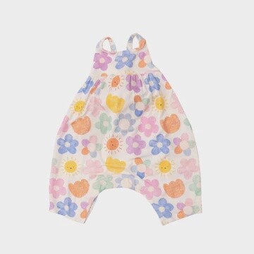 Happy Suns Tie Back Romper