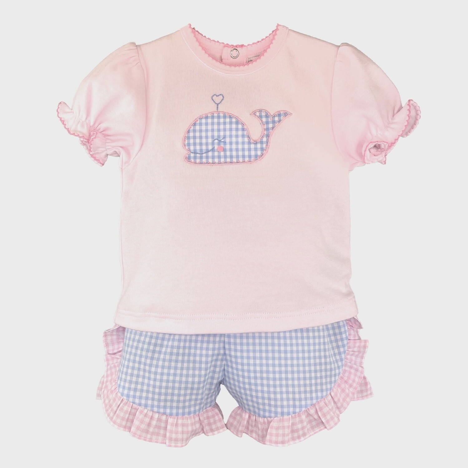 Whale Applique Shirt &amp; Short Set