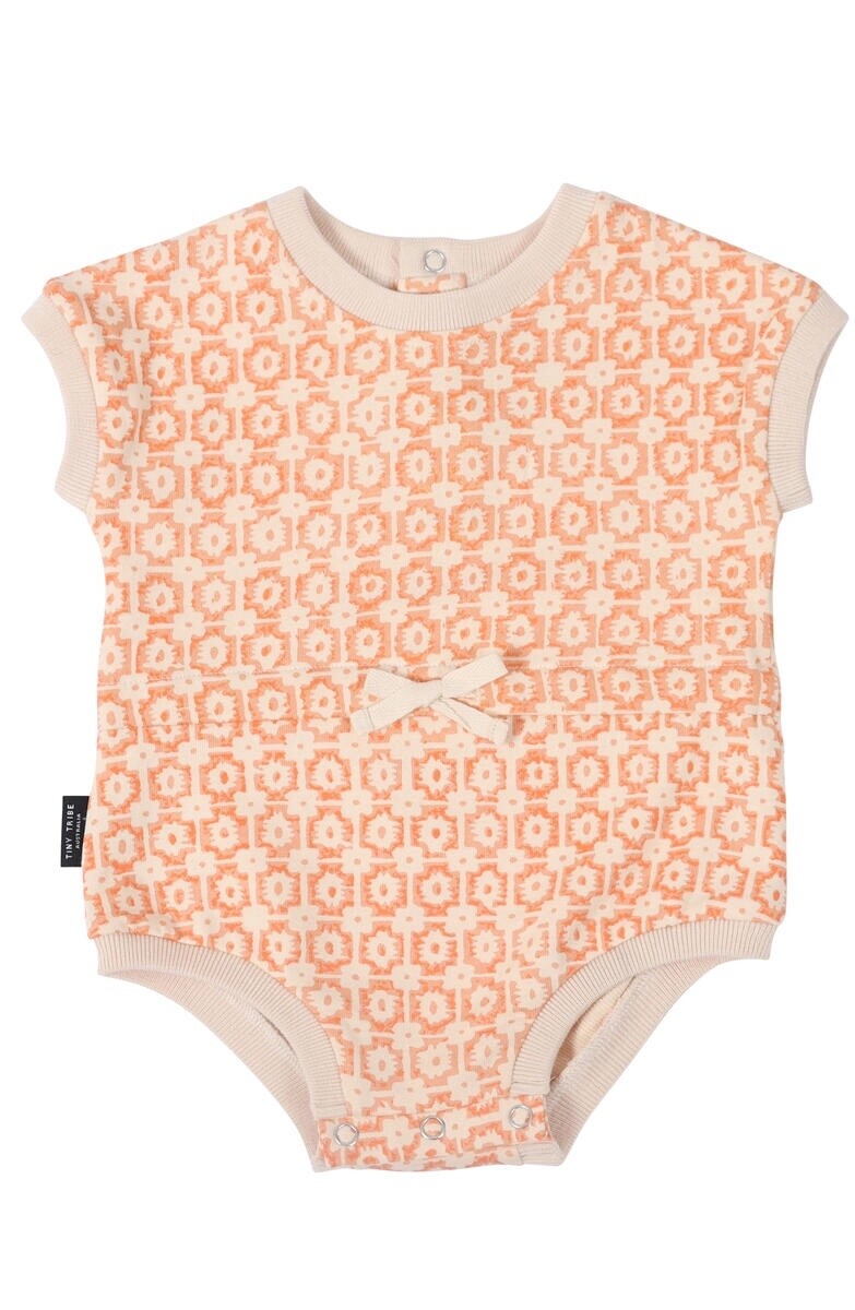 Retro Relaxed Bodysuit Coral