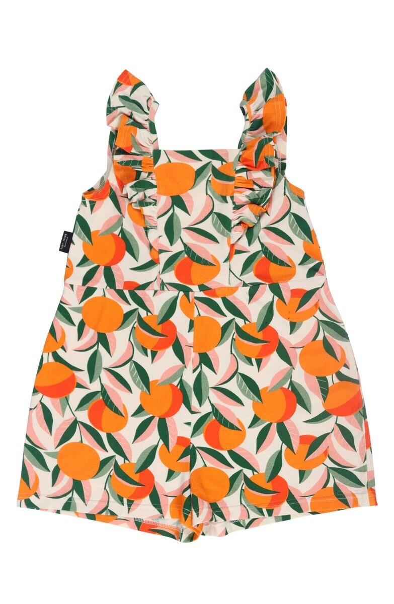 Orange Grove Ruffle Playsuit