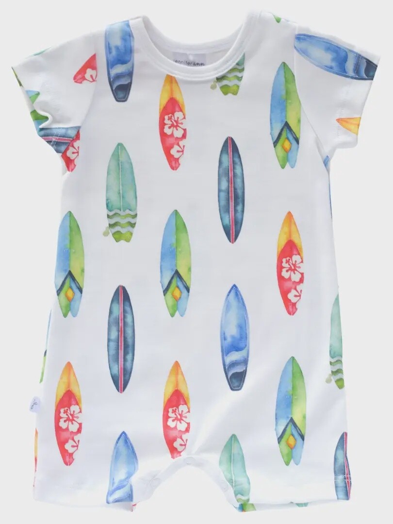 Organic Romper- Surf Boards