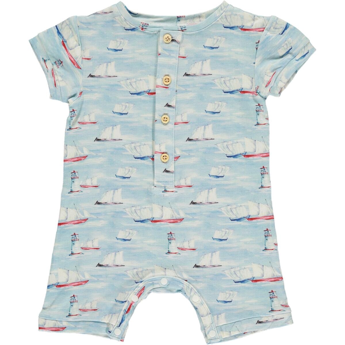 Nautical Boats Short romper (TB209A)