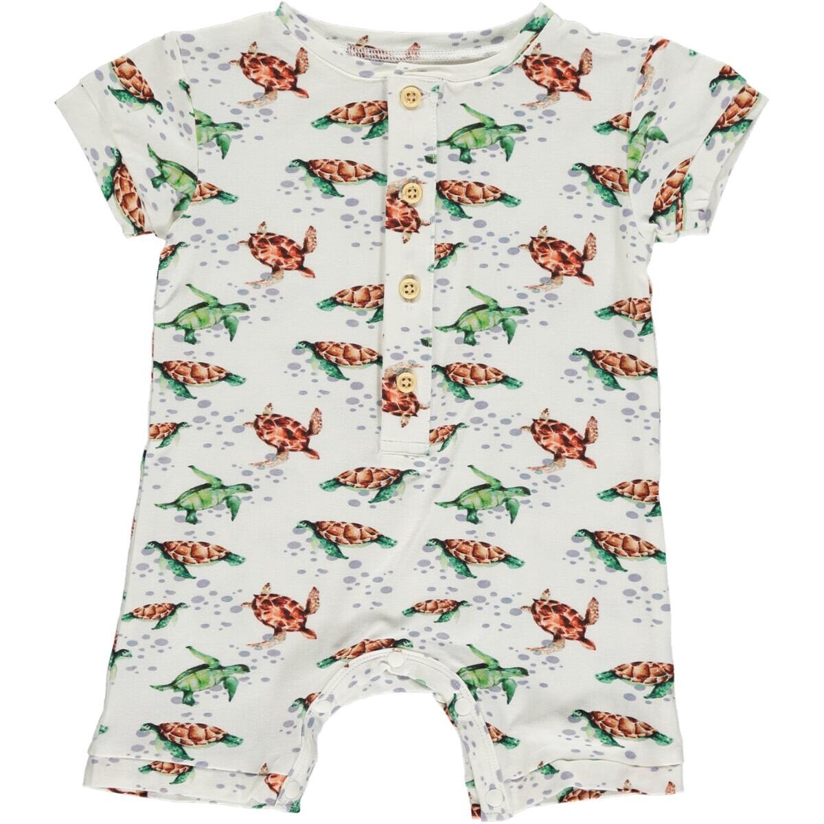 Nautical Sea Turtles Short romper (TB209B)