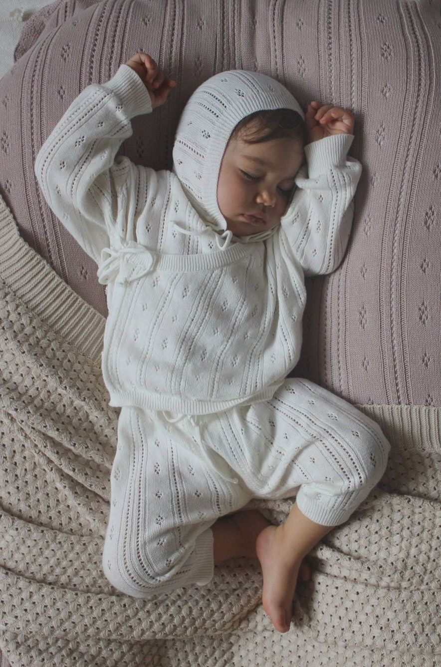 Bring Me Home Pointelle Set - White