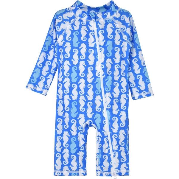 Seahorse Parade Blue Long Surf Swimsuit