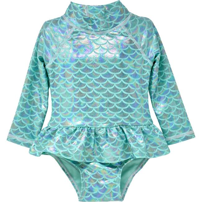 UPF 50 Alissa Infant Ruffle Rash Guard Swimsuit