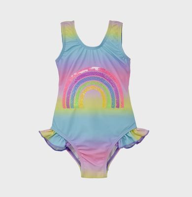 SPF 50 Hip Ruffle Swimsuit