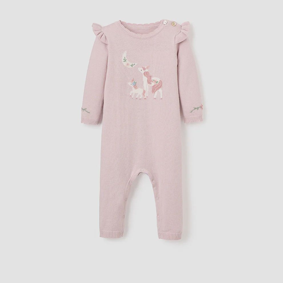 VIOLET UNICORN KNIT JUMPSUIT