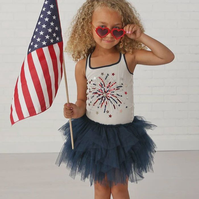 Fourth of July Dress Fireworks Tutu
