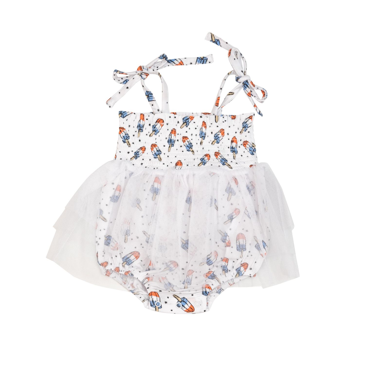Red, White, &amp; Blue Popsicle Bubble Romper Tutu