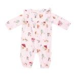 Cute Animal Campers - Ruffle Sleeve Romper
