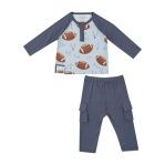 Football Raglan Shirt with Cargo Pant