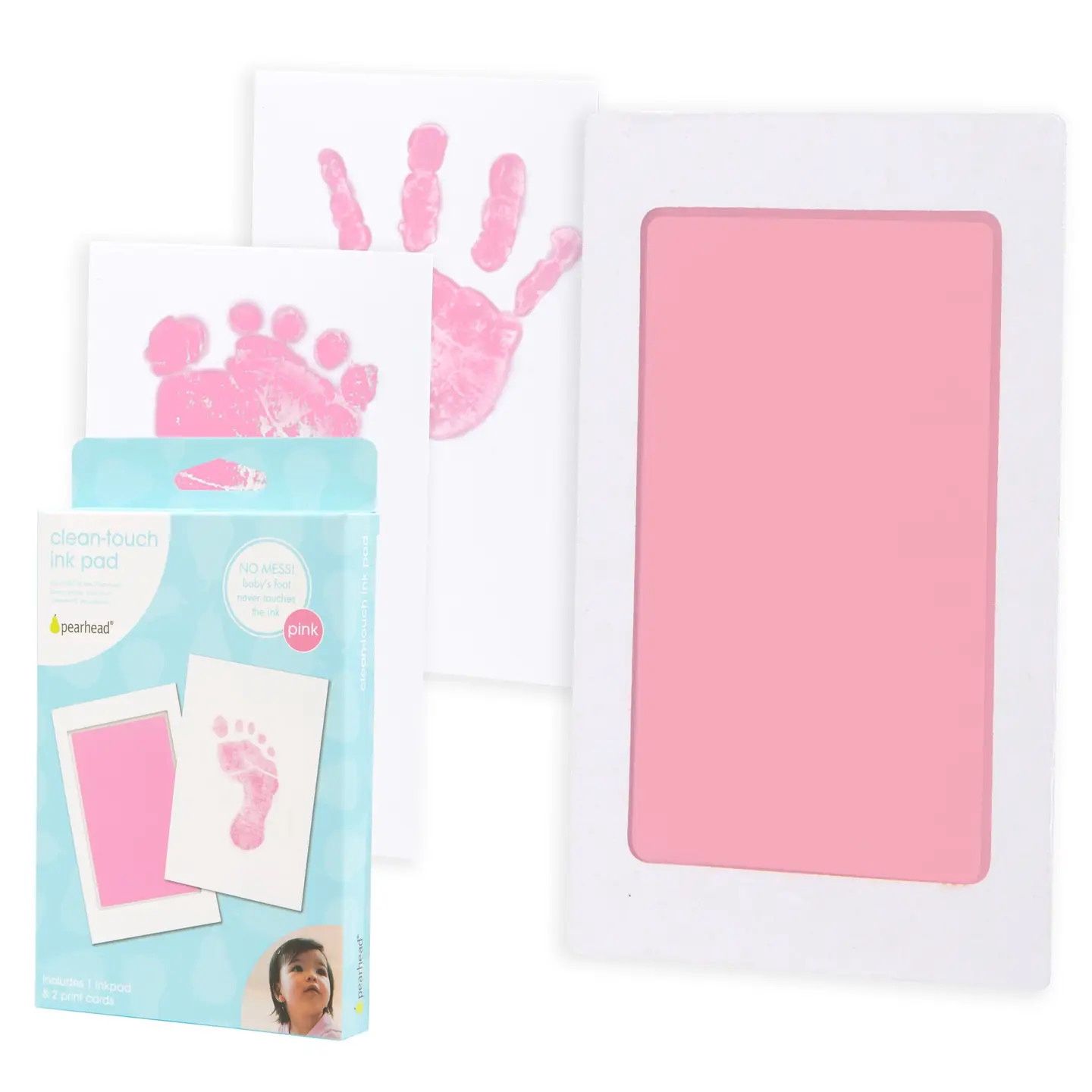 Baby Handprint or Footprint Clean-Touch Ink Pad Kit