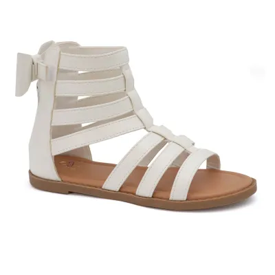 Yoki Girls CHANTAL- Mini Gladiator Sandals with Bow