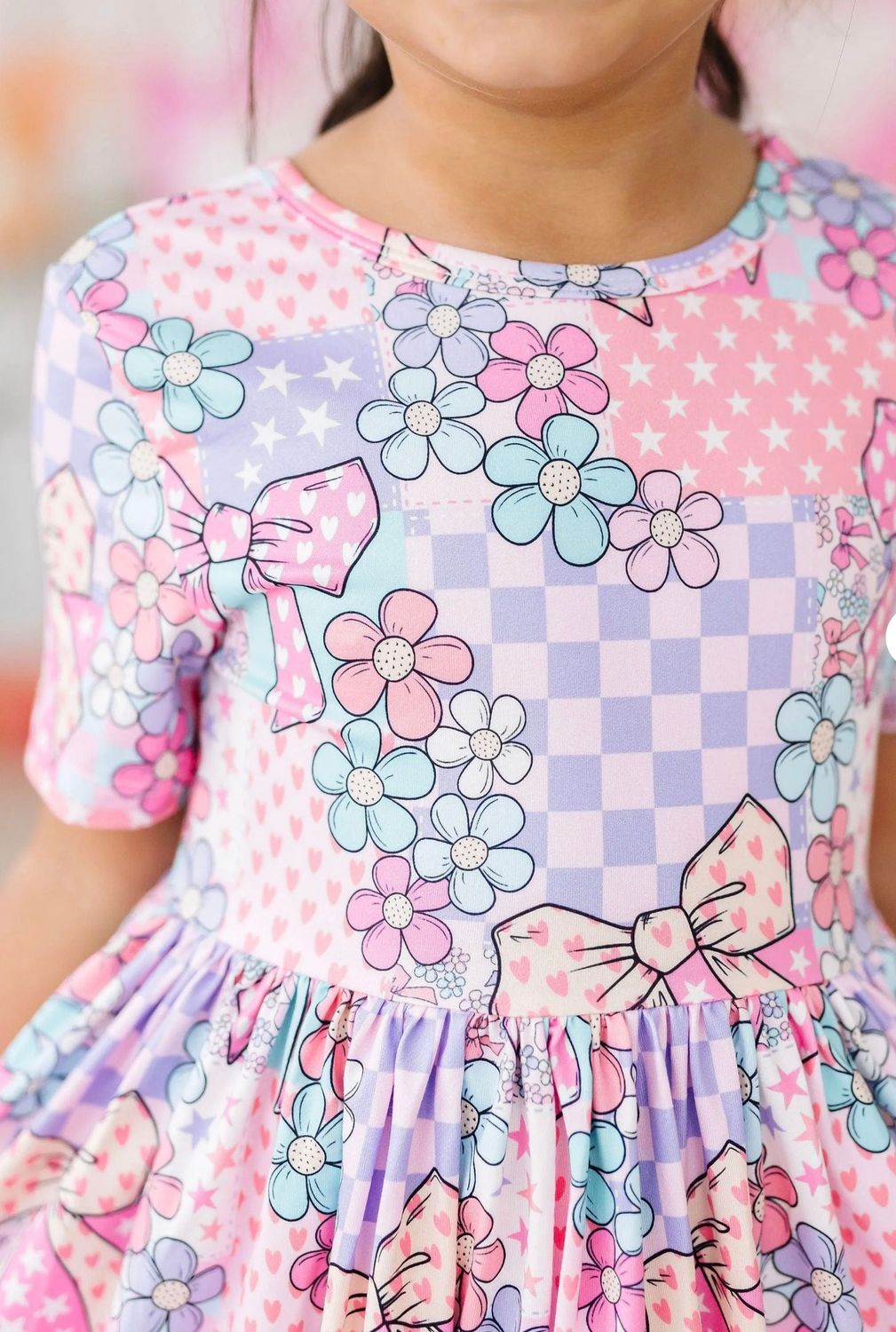 Patchwork Princess Twirl Dress
