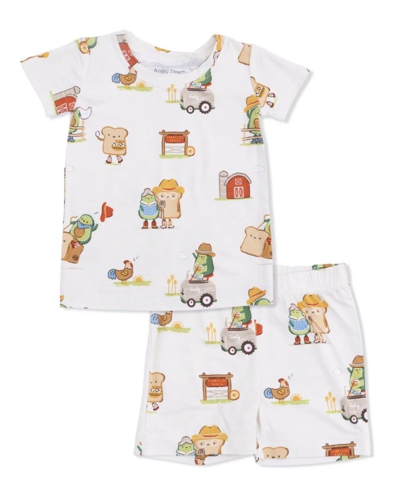 Avocado Toast Western Short Set Pajamas