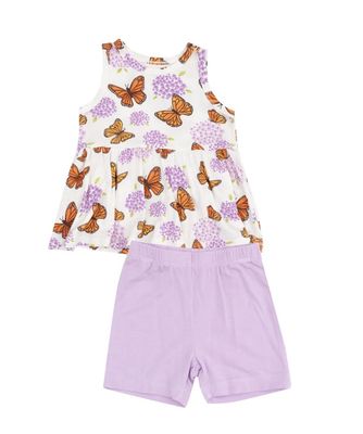 Monarch Butterflies &amp; Milkwee Tank Top &amp; Bike Short Set