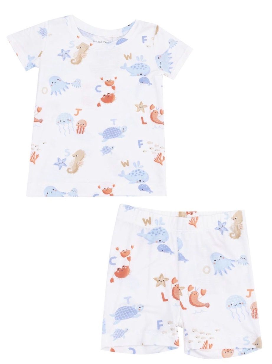 Coastal Abcs Loungewear Short Set