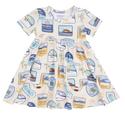 Beach Patches S/S Twirly Dress