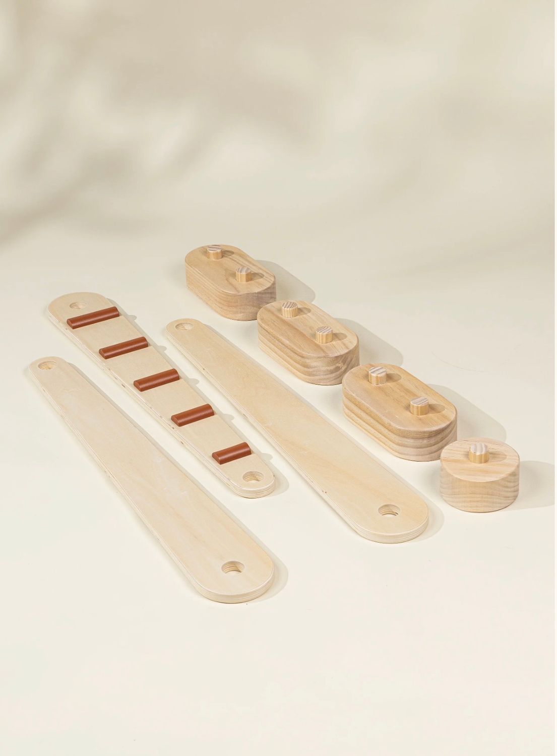 Wooden Balance Beams Set - Stripes