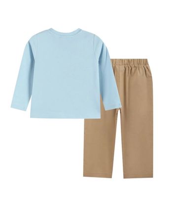 Blue Pumpkin Shirt and Brown Pant Set