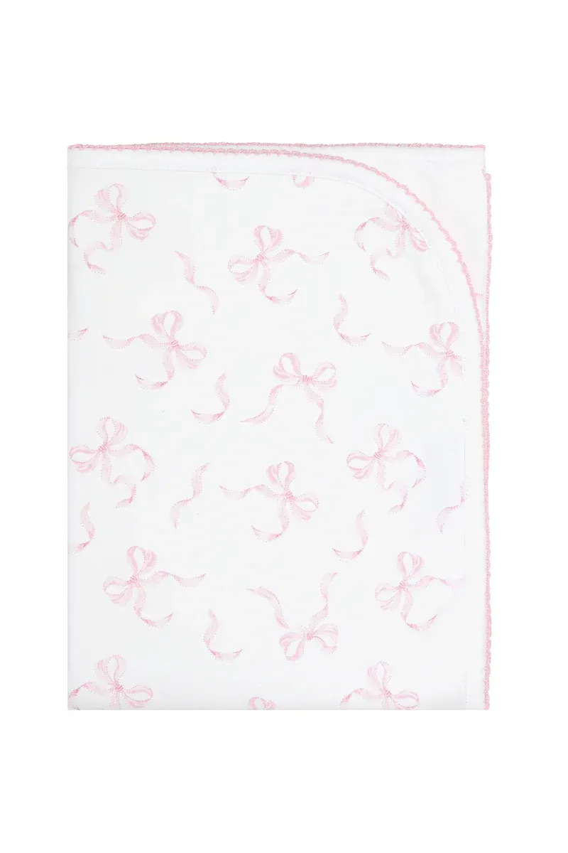 Charming Bows Print Blanket