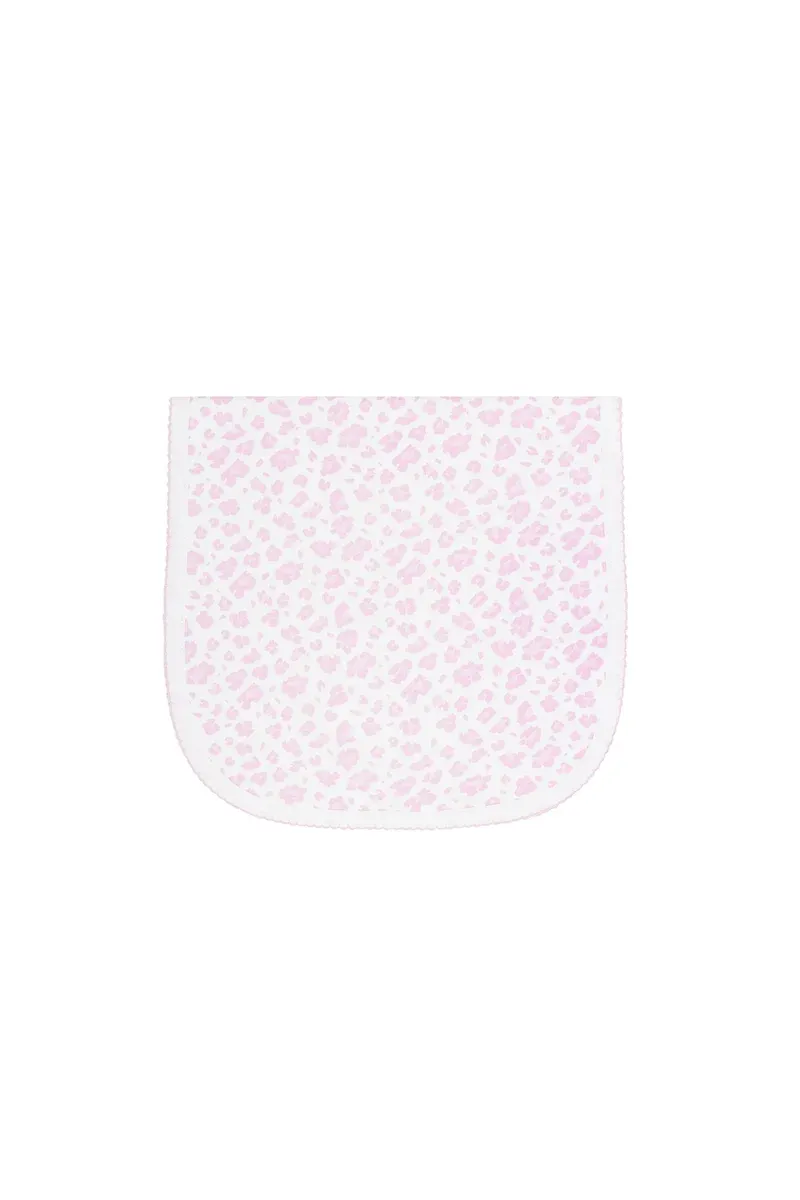 Pink Cheetah Print Burp Cloth