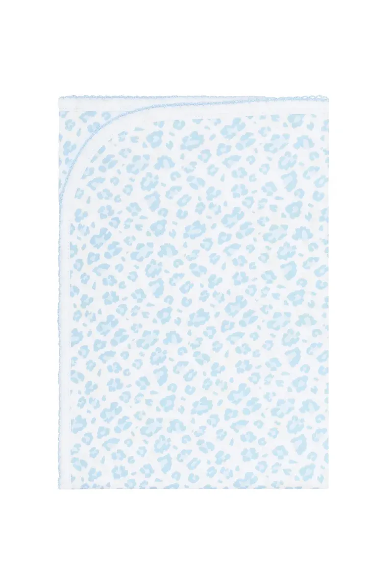 Blue Cheetah Print Blanket